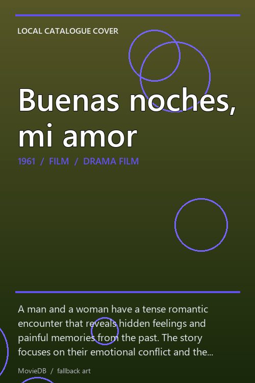 Buenas noches, mi amor poster