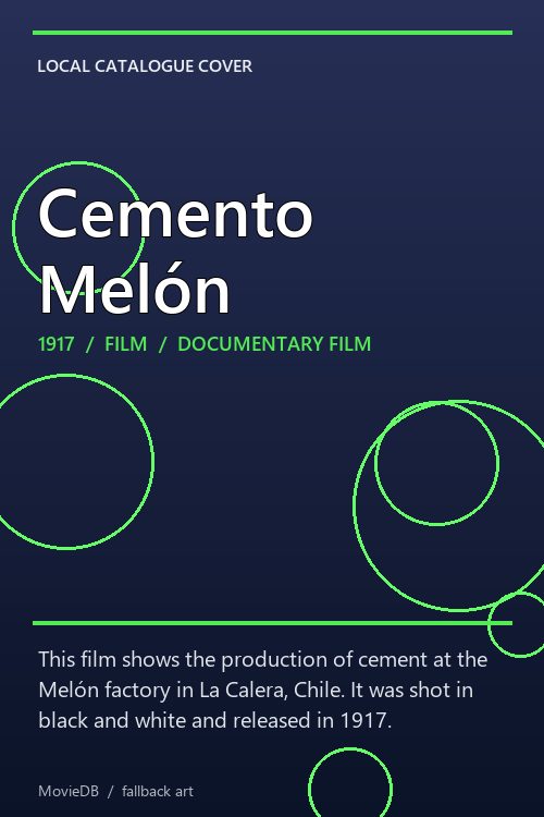 Cemento Melón poster