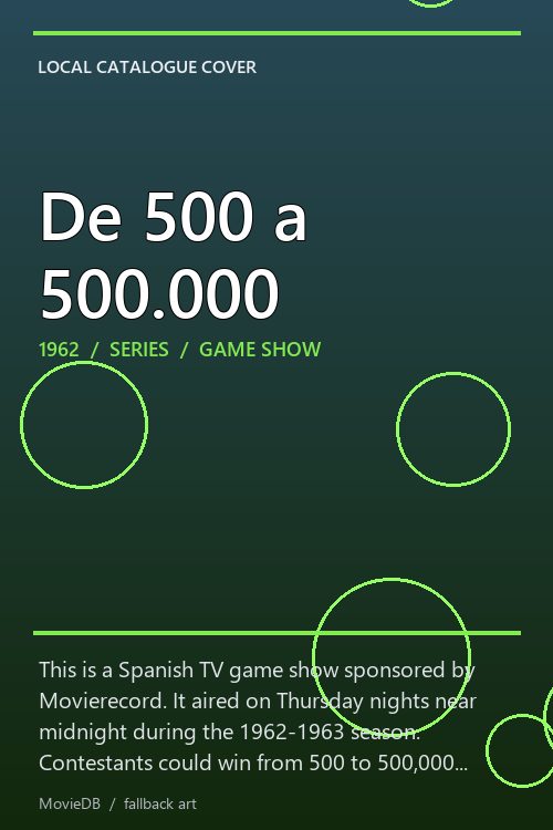 De 500 a 500.000 poster