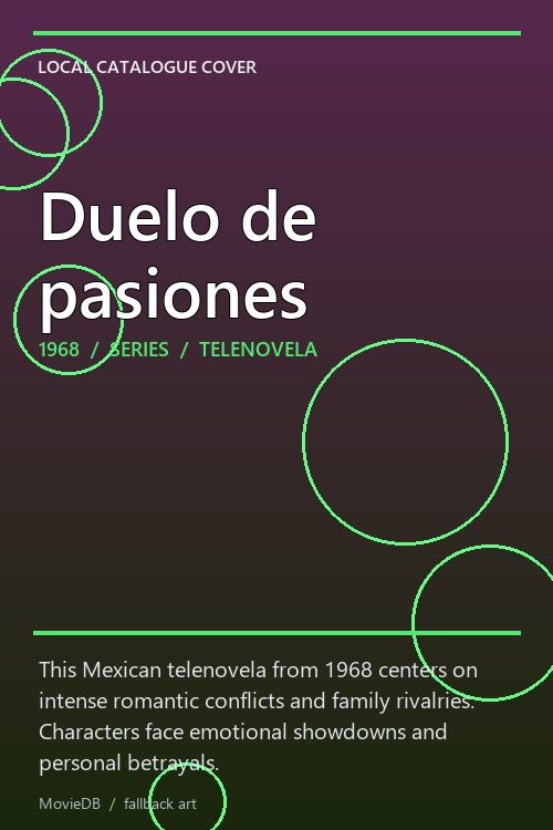 Duelo de pasiones poster