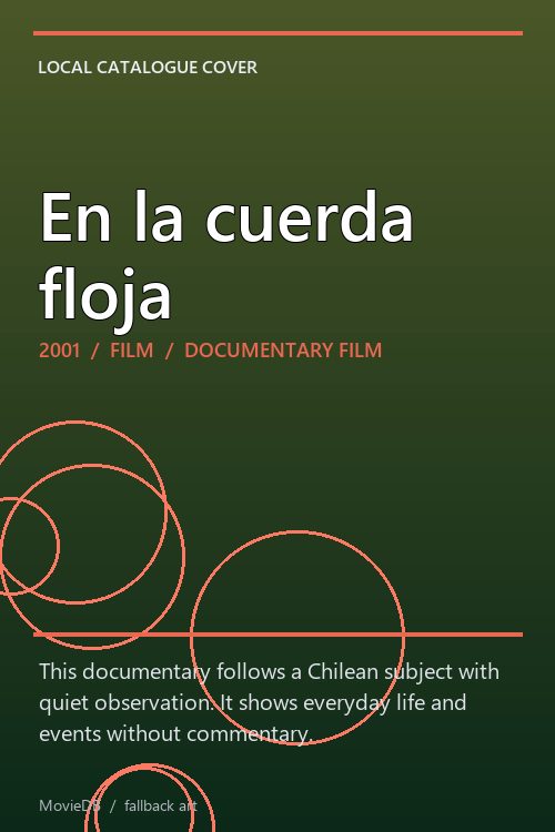 En la cuerda floja poster
