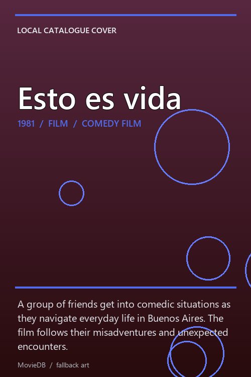 Esto es vida poster