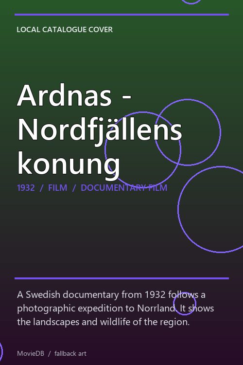 Ardnas - Nordfjällens konung poster