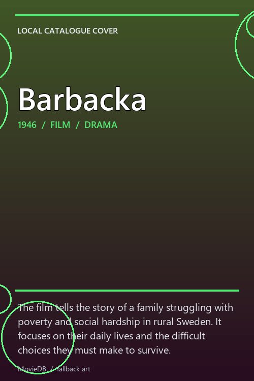 Barbacka poster