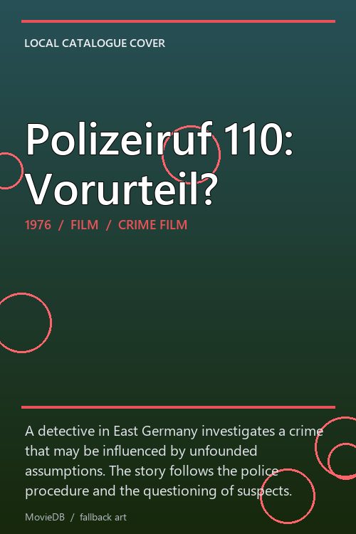 Polizeiruf 110: Vorurteil? poster
