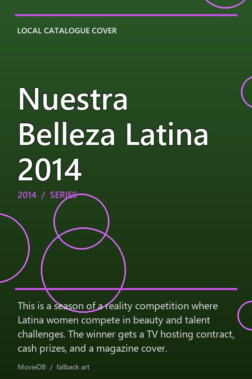 Nuestra Belleza Latina 2014 poster