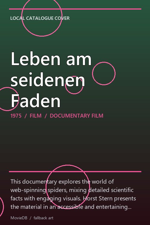 Leben am seidenen Faden poster