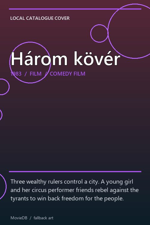 Három kövér poster