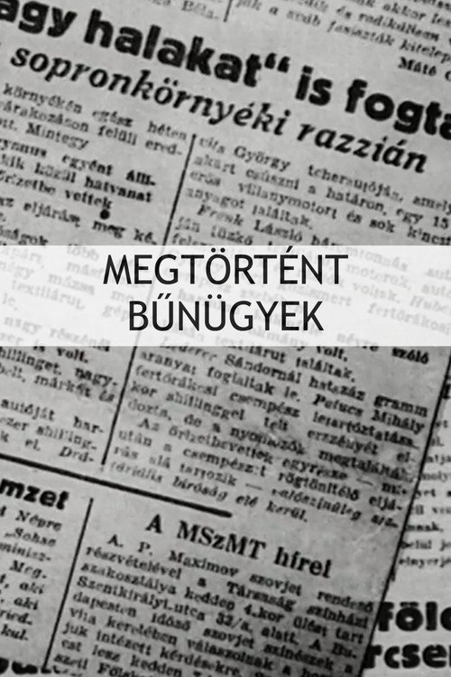 Megtörtént bünügyek poster
