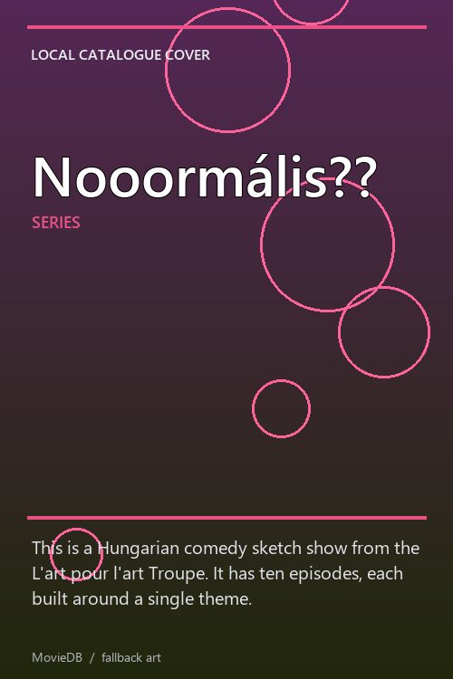 Nooormális?? poster