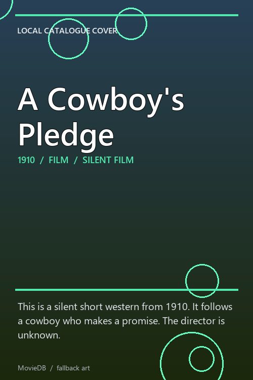 A Cowboy's Pledge poster