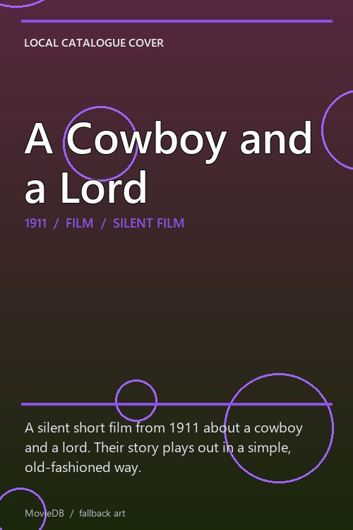 A Cowboy and a Lord poster