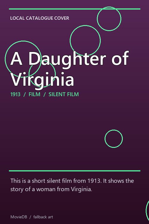 A Daughter of Virginia poster