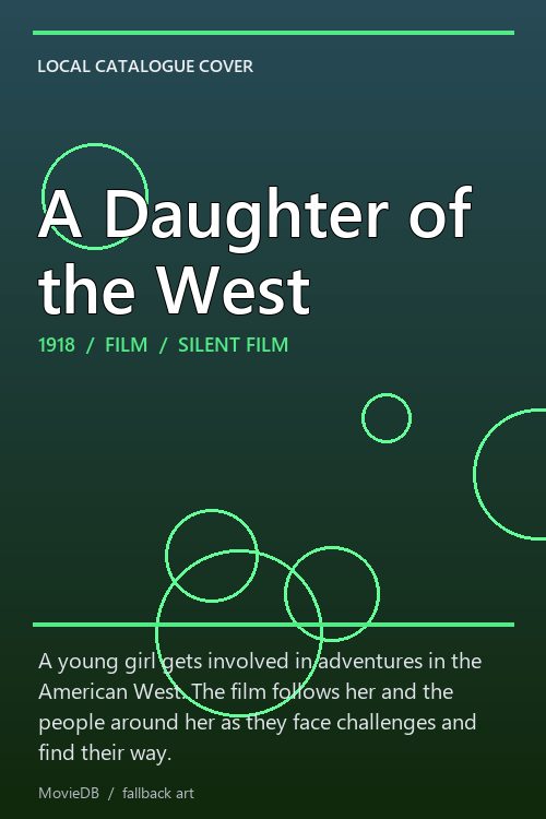 A Daughter of the West poster