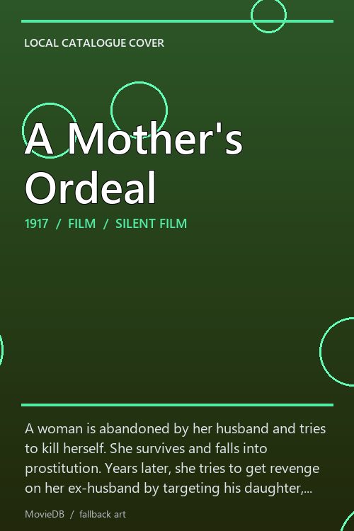 A Mother's Ordeal poster