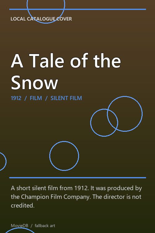 A Tale of the Snow poster