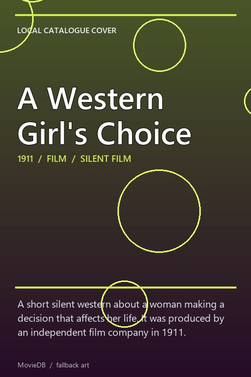 A Western Girl's Choice poster