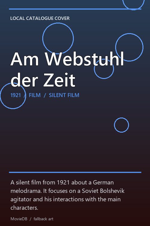 Am Webstuhl der Zeit poster