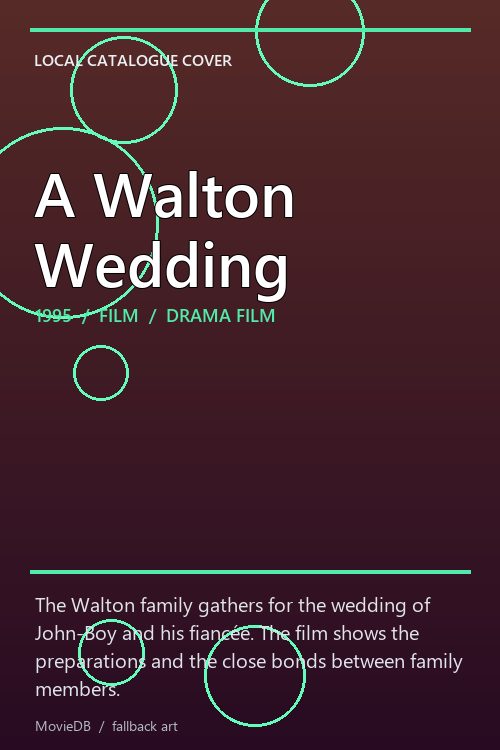 A Walton Wedding poster