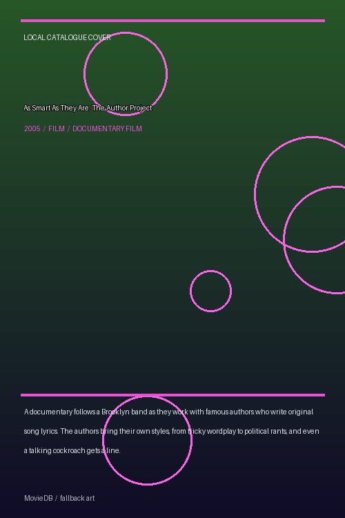 As Smart As They Are: The Author Project poster