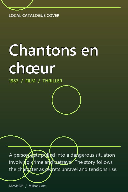 Chantons en chœur poster