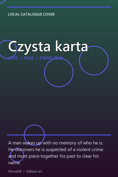 Czysta karta poster