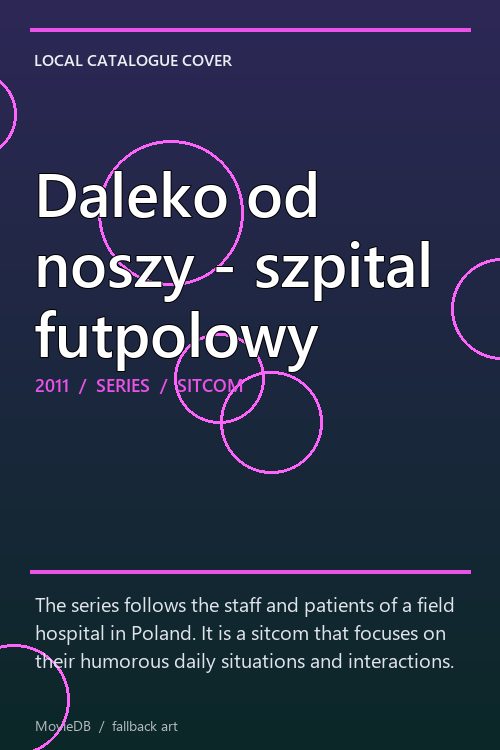 Daleko od noszy - szpital futpolowy poster