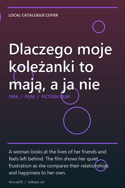 Dlaczego moje koleżanki to mają, a ja nie poster