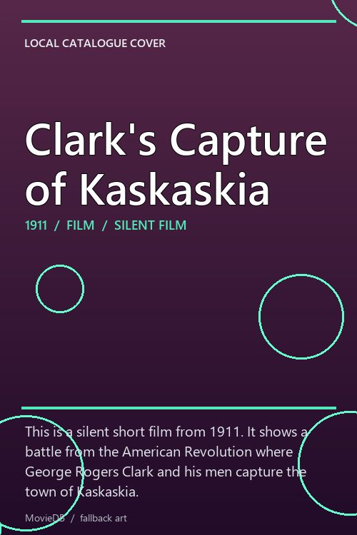 Clark's Capture of Kaskaskia poster