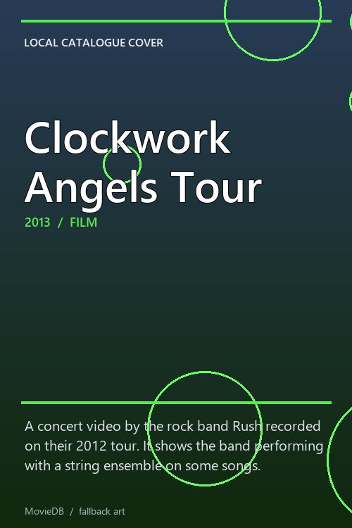 Clockwork Angels Tour poster