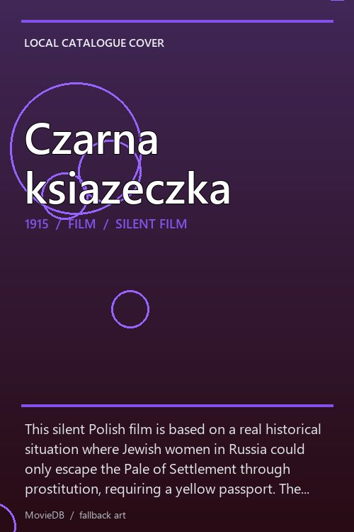 Czarna ksiazeczka poster