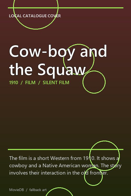 Cow-boy and the Squaw poster