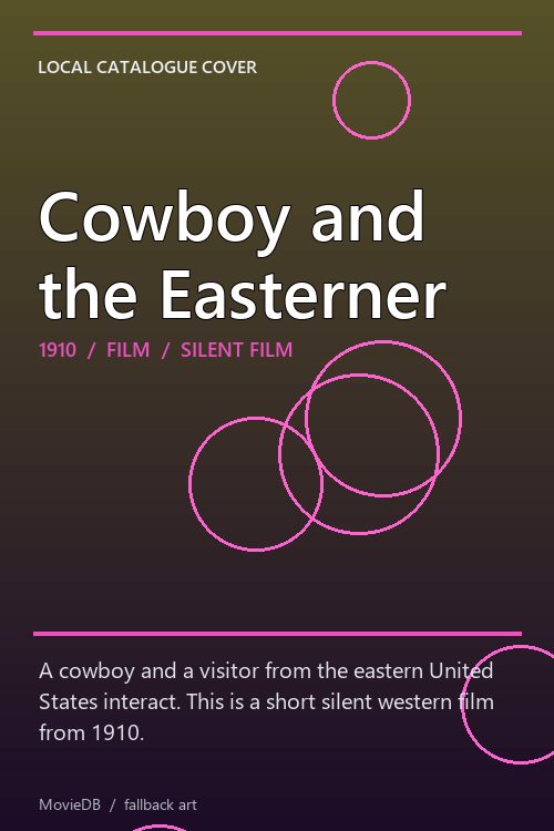 Cowboy and the Easterner poster