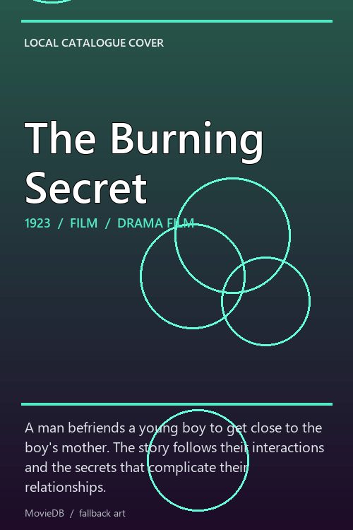 The Burning Secret poster