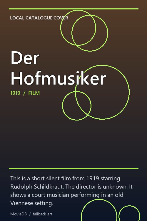 Der Hofmusiker poster