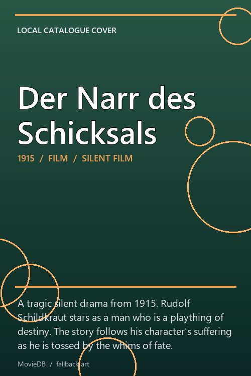 Der Narr des Schicksals poster