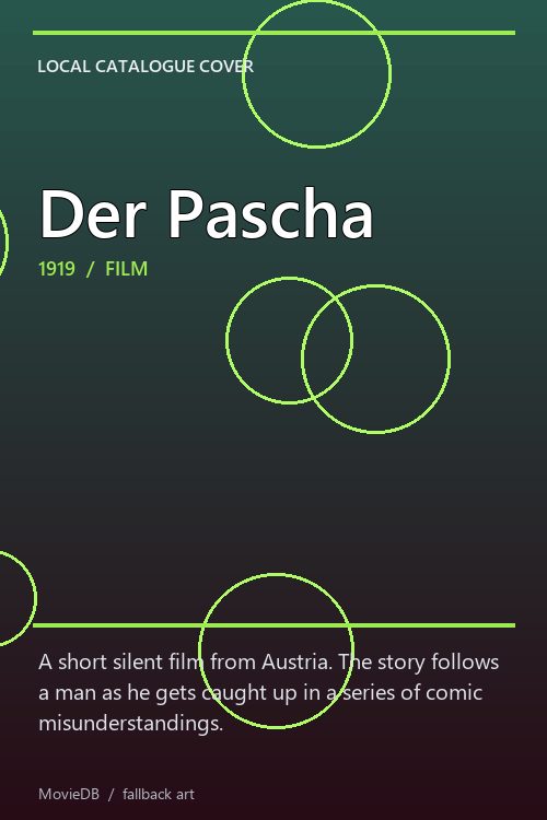 Der Pascha poster