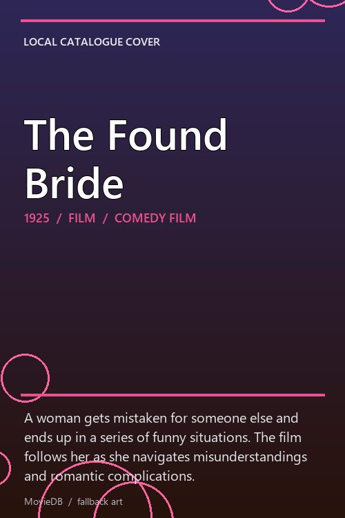 The Found Bride poster