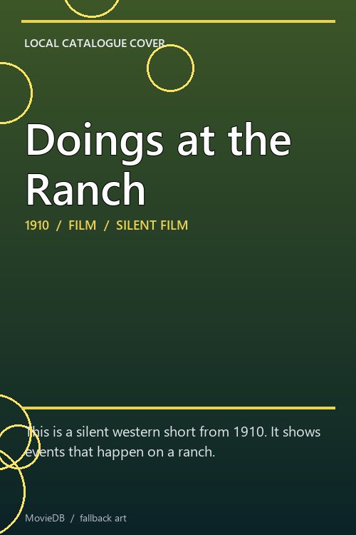 Doings at the Ranch poster