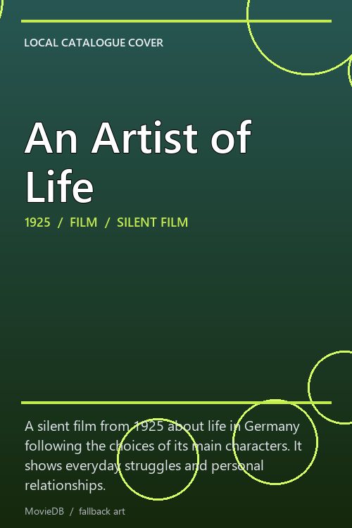 An Artist of Life poster