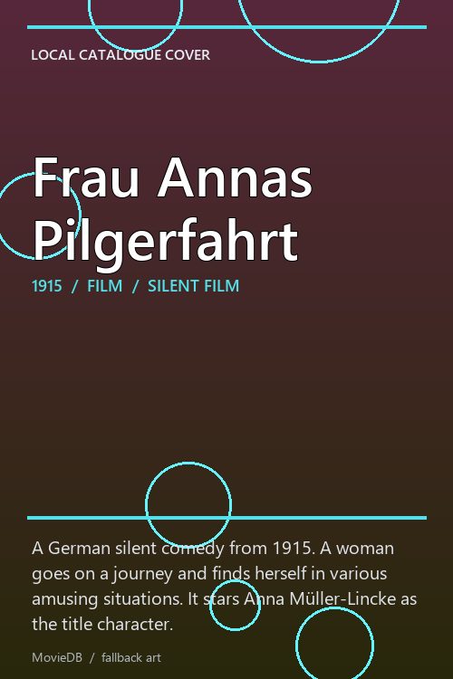 Frau Annas Pilgerfahrt poster