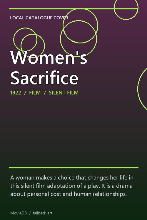 Women's Sacrifice poster