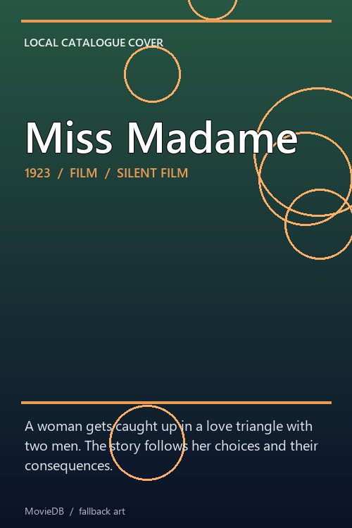 Miss Madame poster