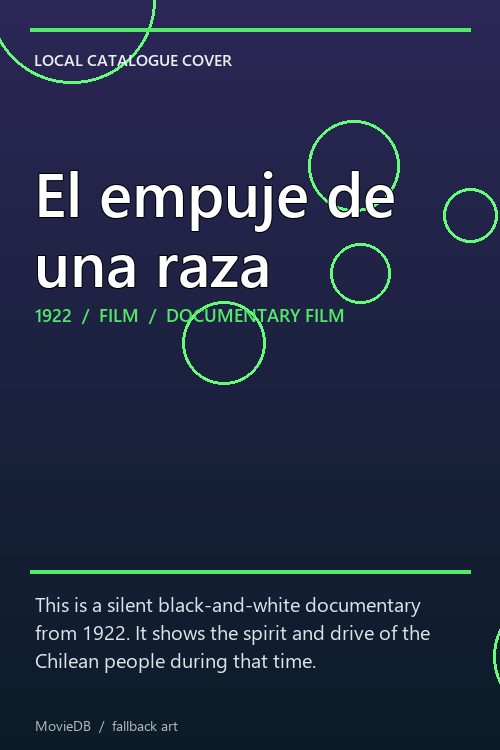 El empuje de una raza poster