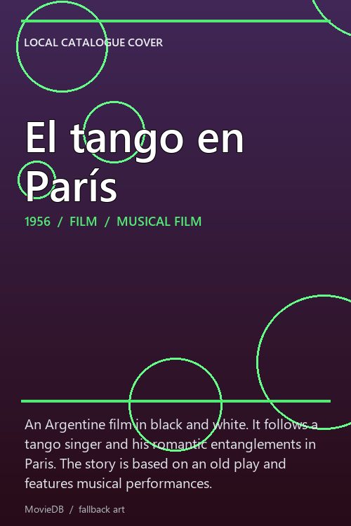 El tango en París poster