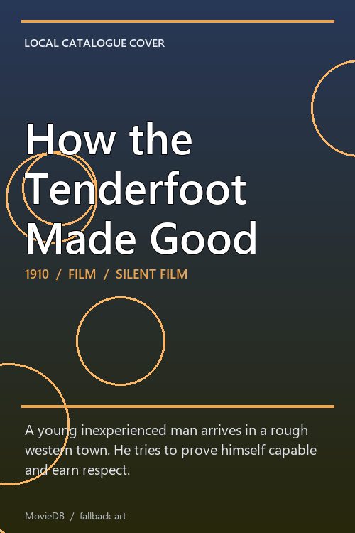 How the Tenderfoot Made Good poster