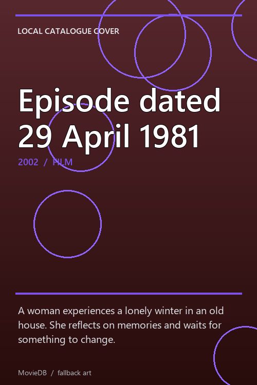 Episode dated 29 April 1981 poster
