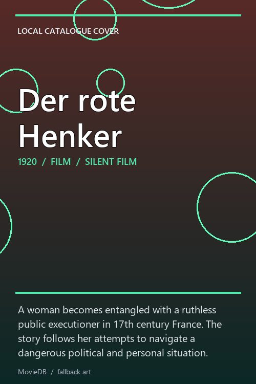 Der rote Henker poster