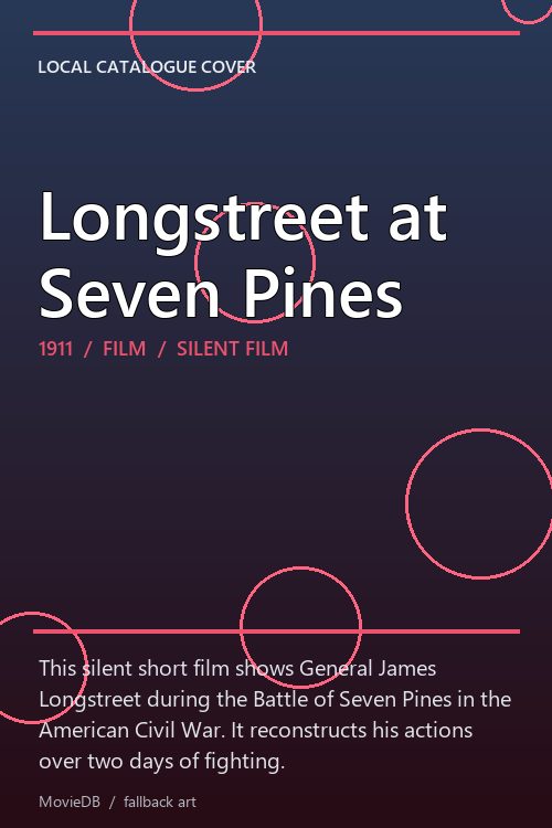 Longstreet at Seven Pines poster