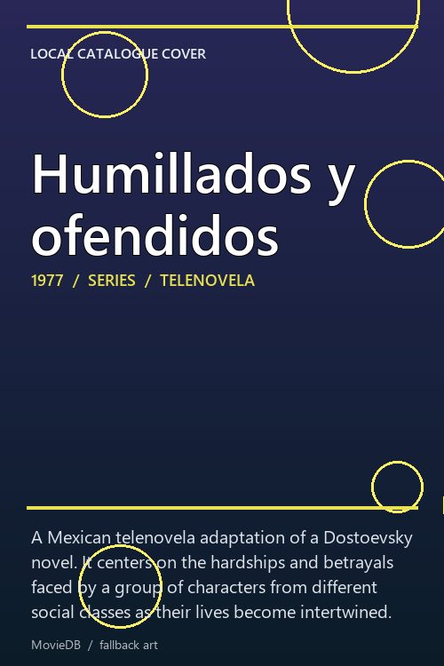 Humillados y ofendidos poster
